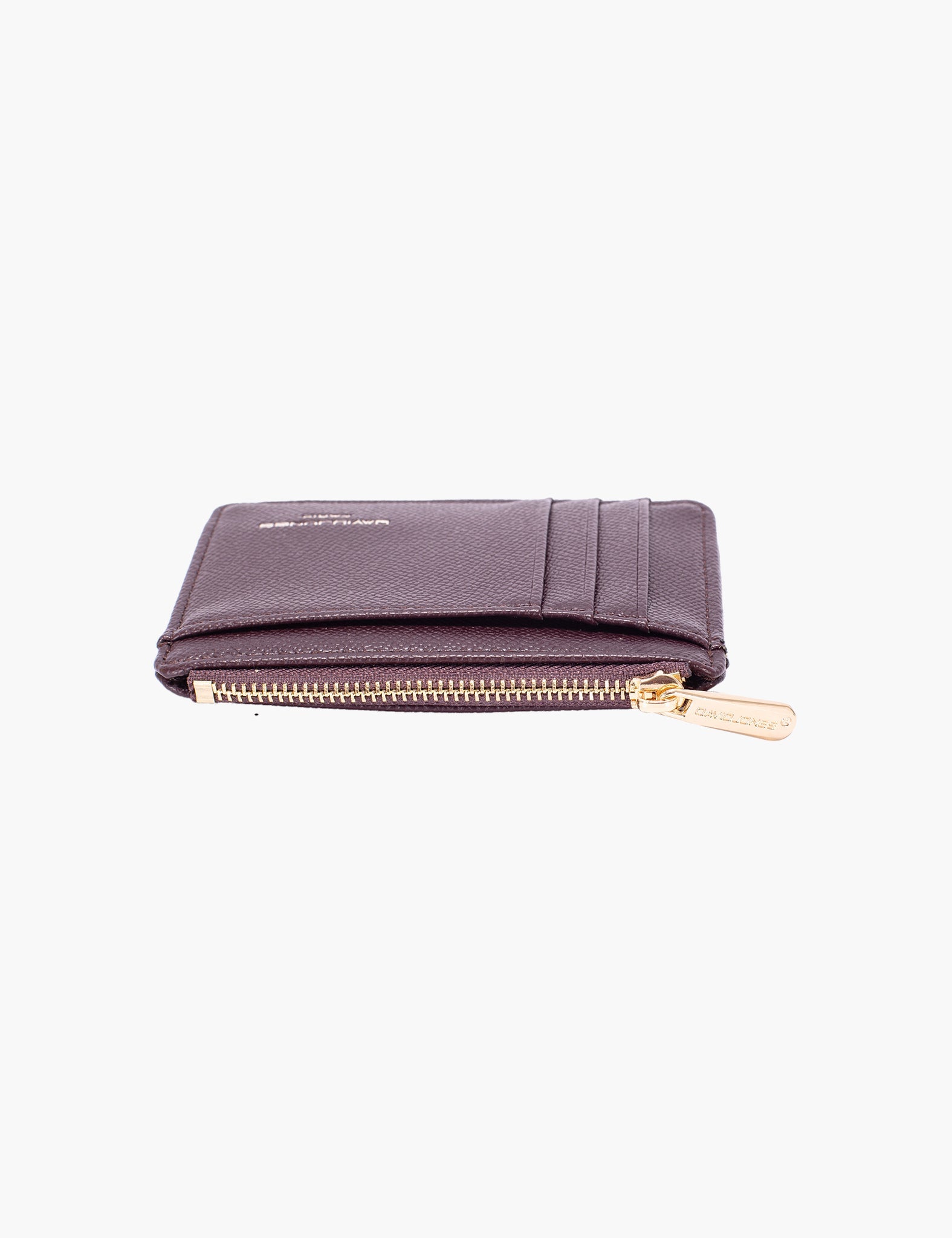 Porte-cartes Magda — Dark Bordeaux, vue trois-quarts
