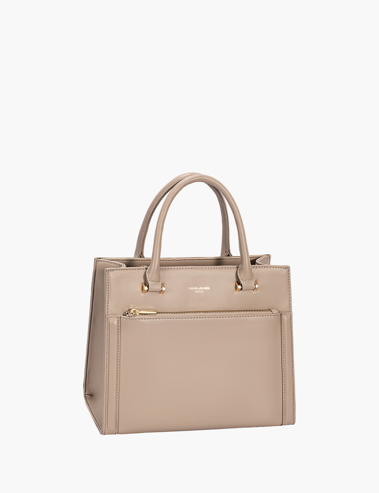 Sac à main Kimmy — Warm Taupe, vue trois-quarts