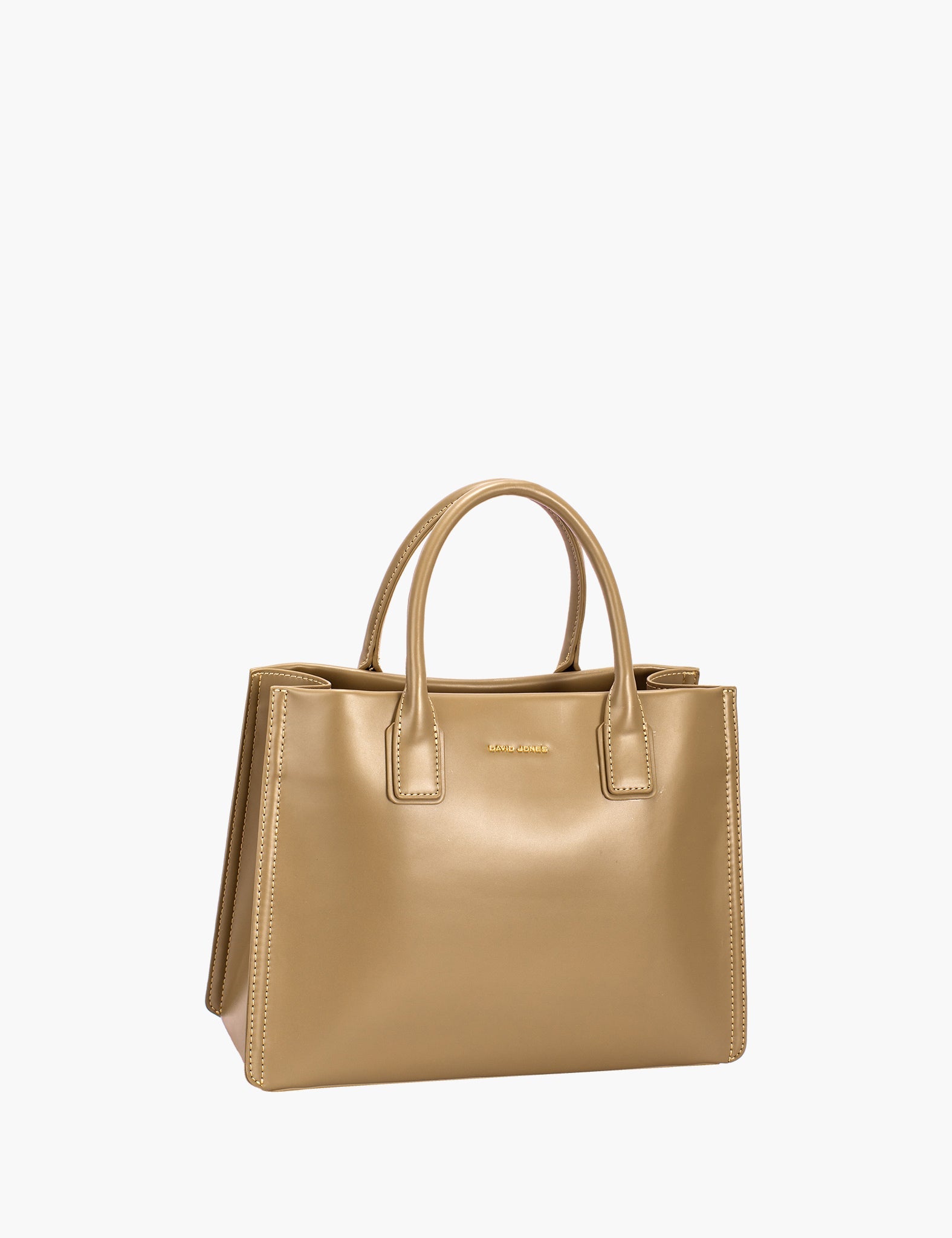 Sac à main Naia — Camel, vue trois-quarts
