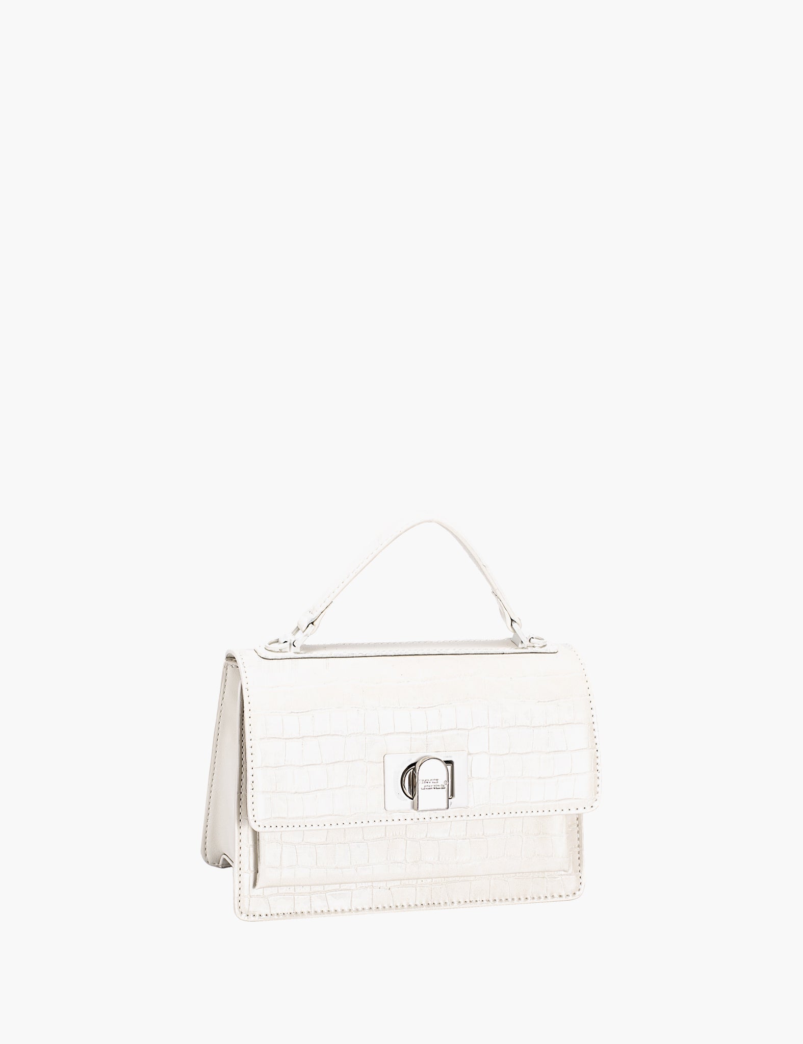 Sac à main Prisca — Coconut Cream, vue trois-quarts