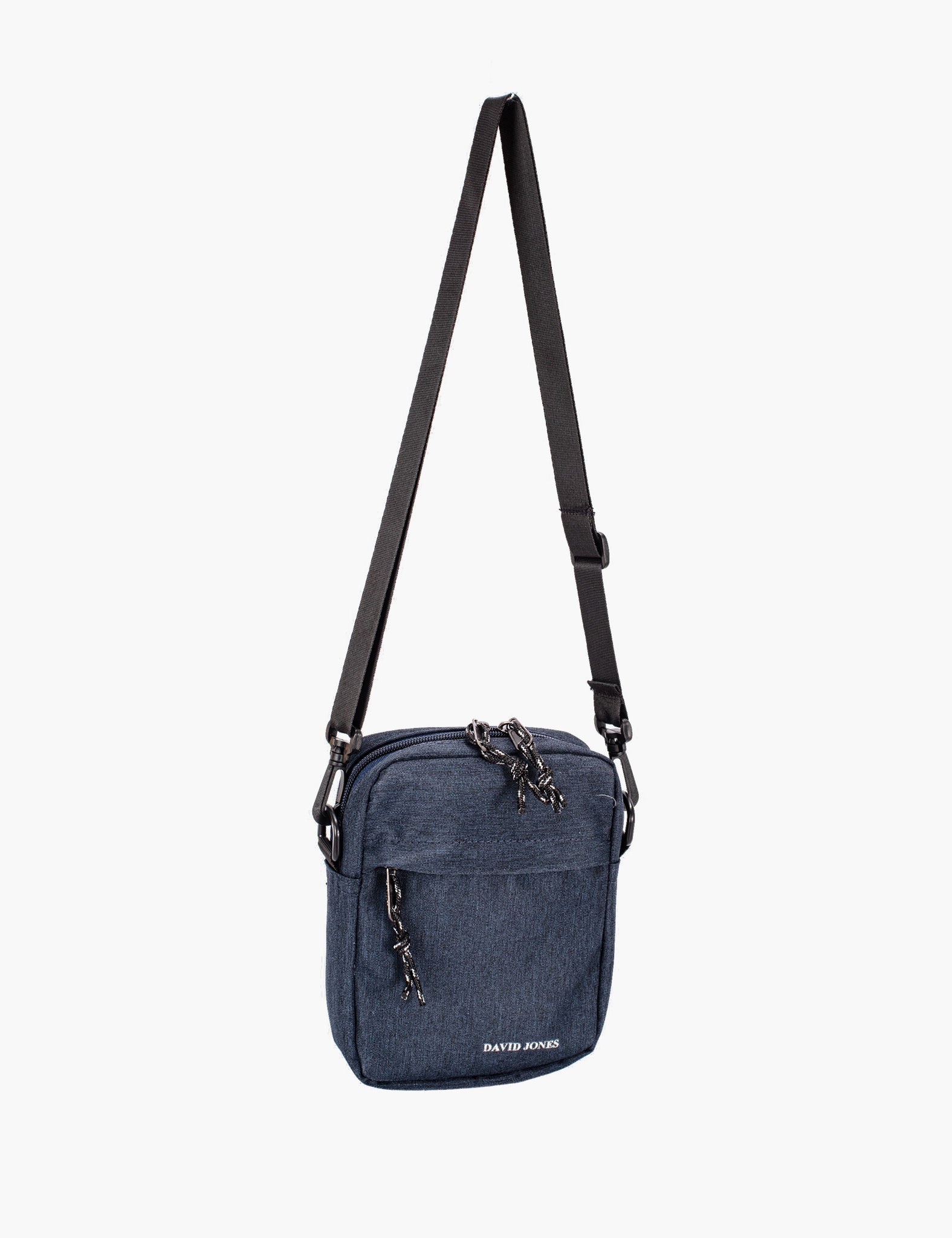 Sac bandoulière Max — Blue, vue trois-quarts
