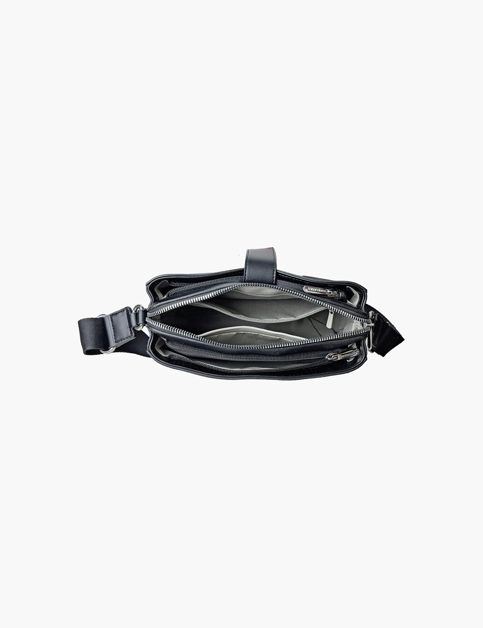 Sac bandoulière Oifa — Black, intérieur