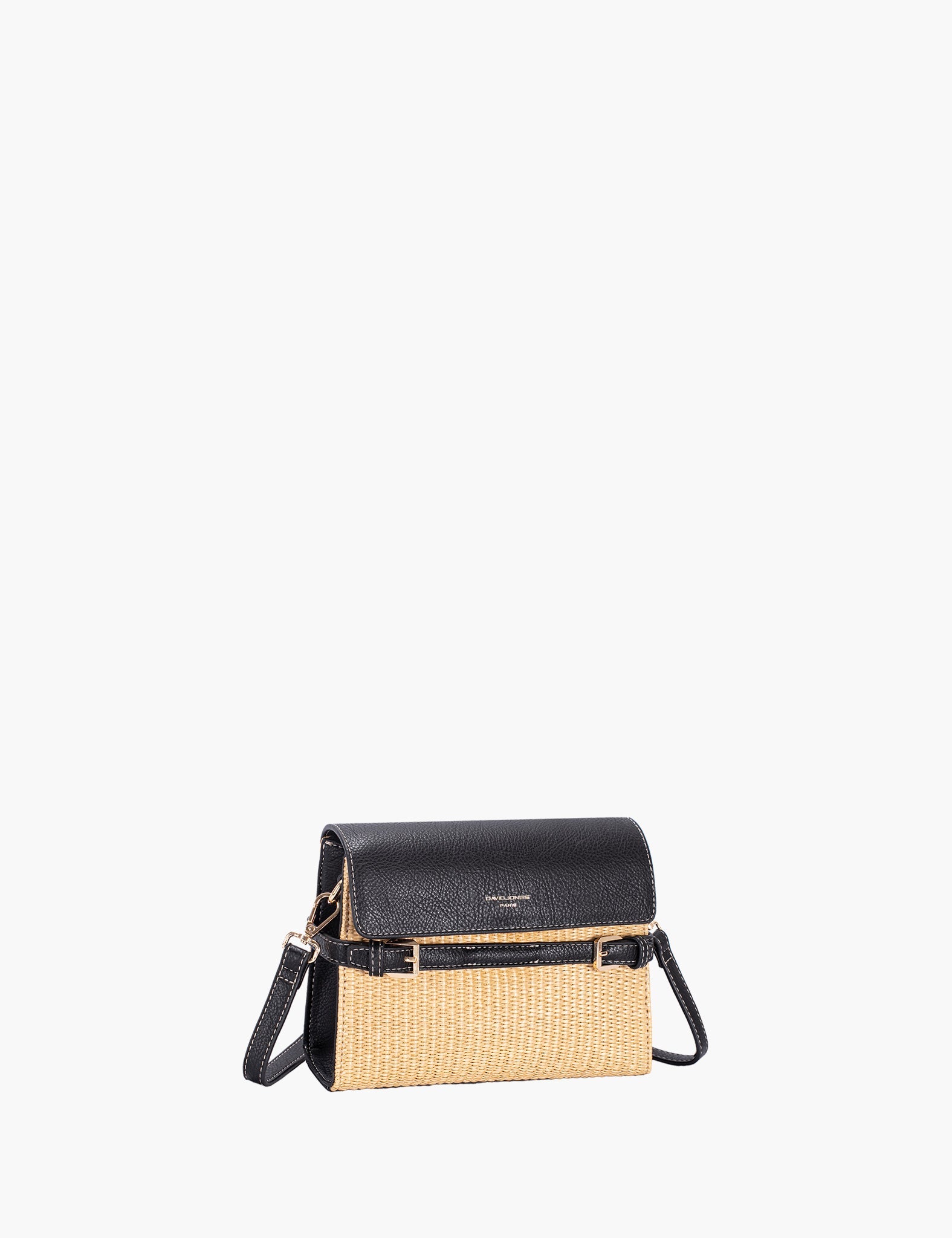 Sac bandoulière Perviv — Black, vue trois-quarts