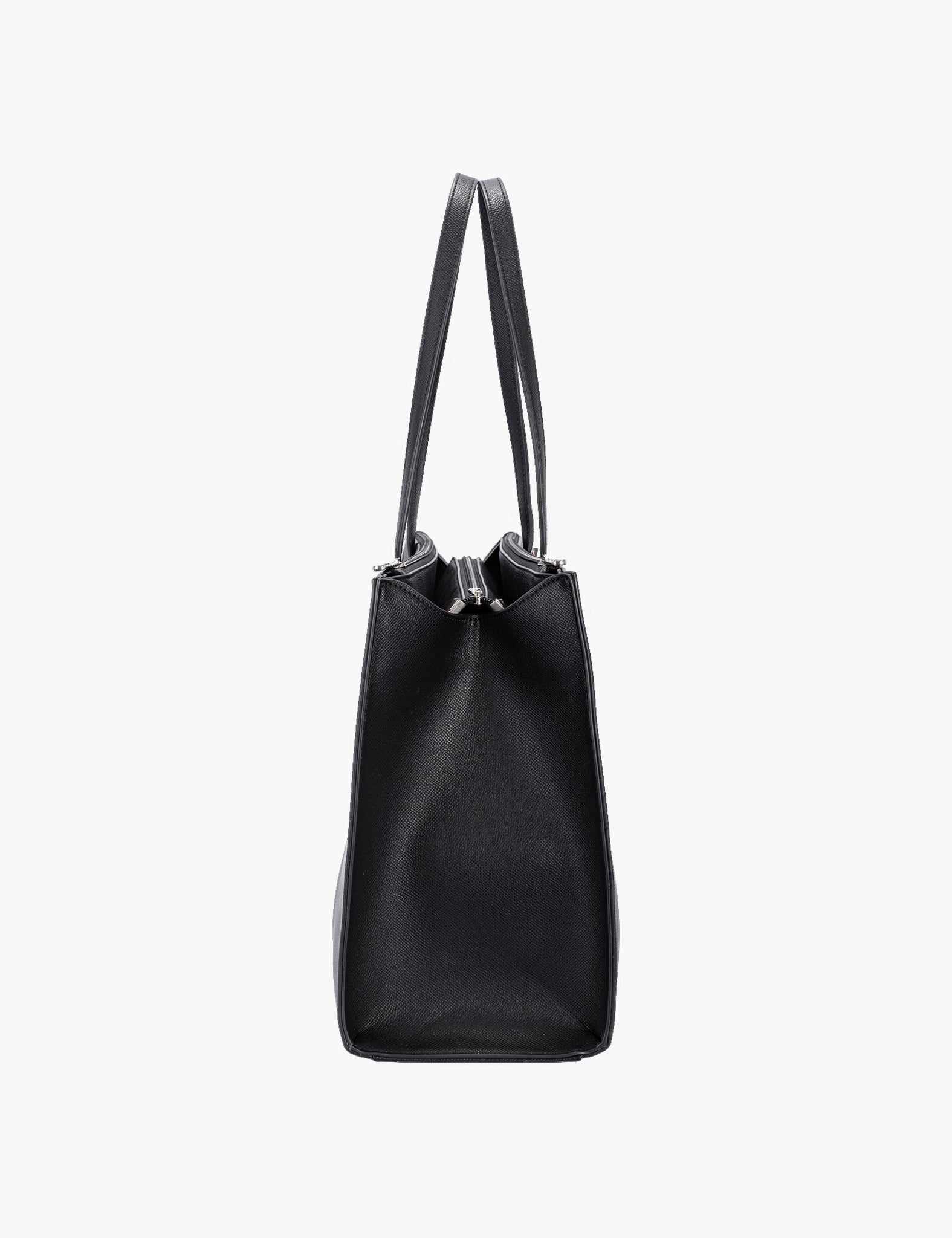 Sac cabas Jacinta — Black, vue de profil