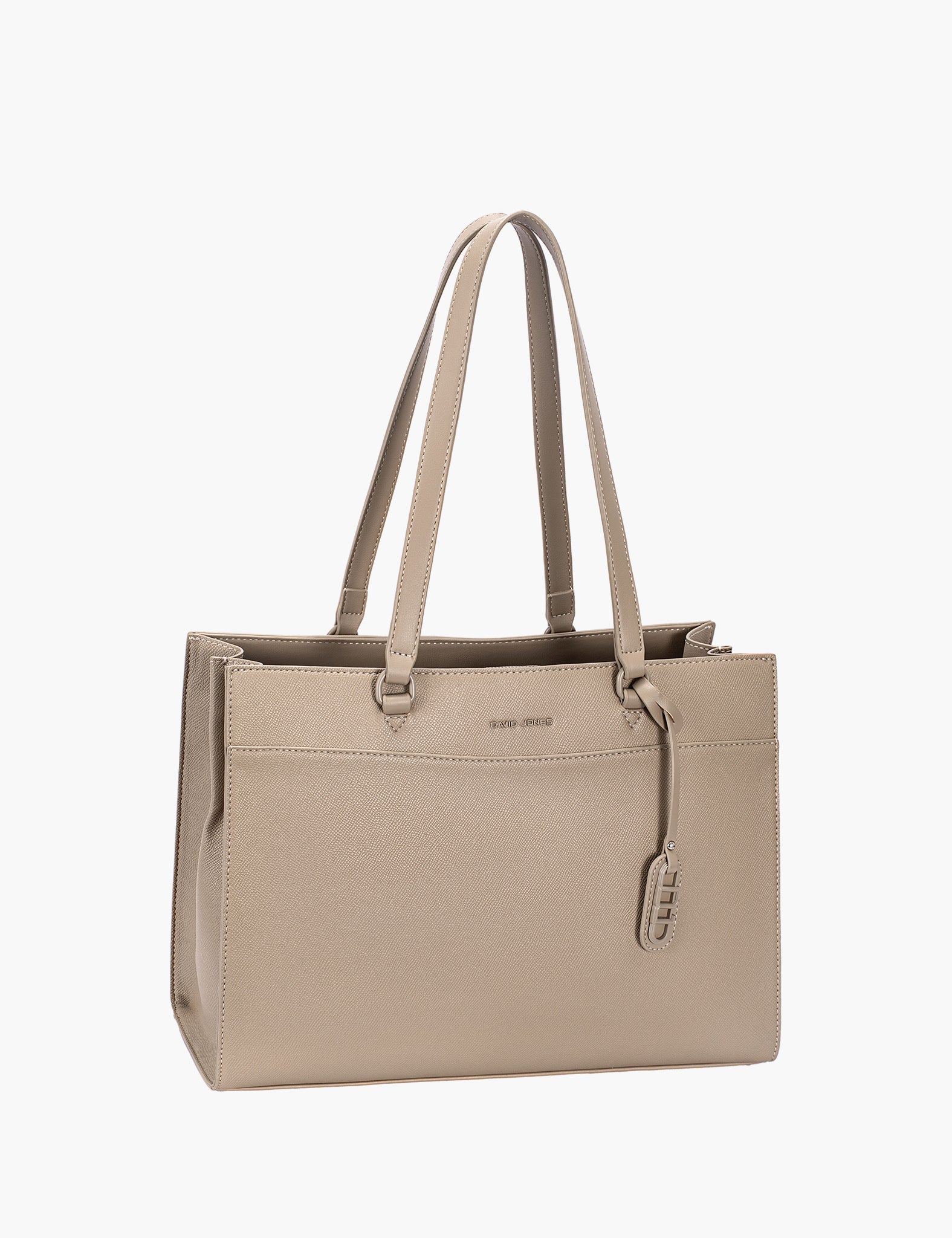 Sac cabas Nana — Warm Taupe, vue trois-quarts