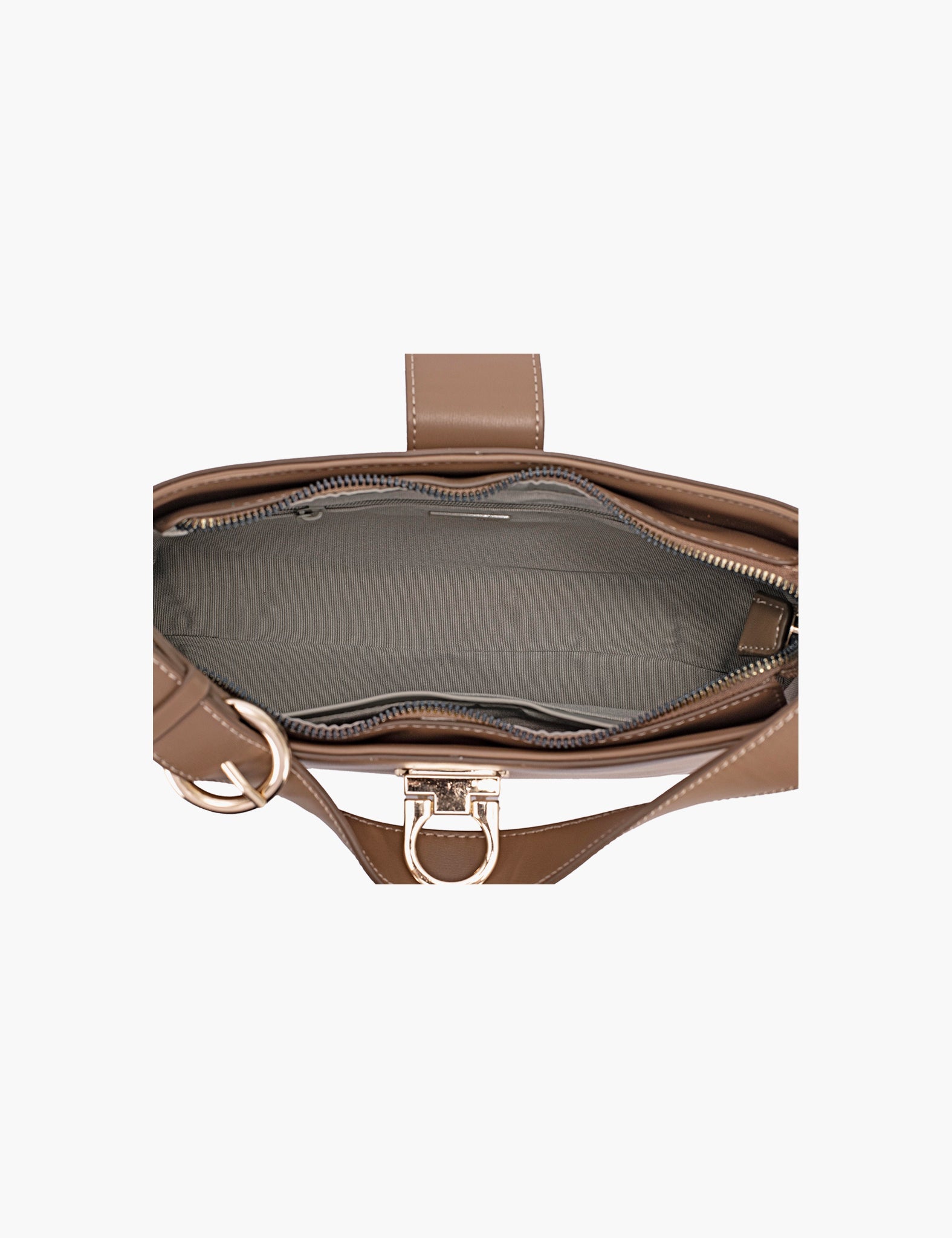 Sac porté épaule Maelanne — Taos Taupe, intérieur