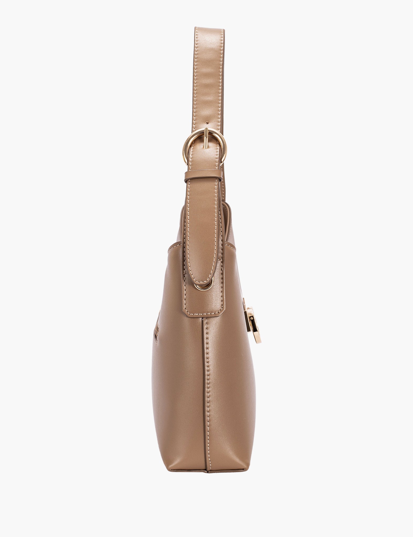 Sac porté épaule Maelanne — Taos Taupe, vue de profil