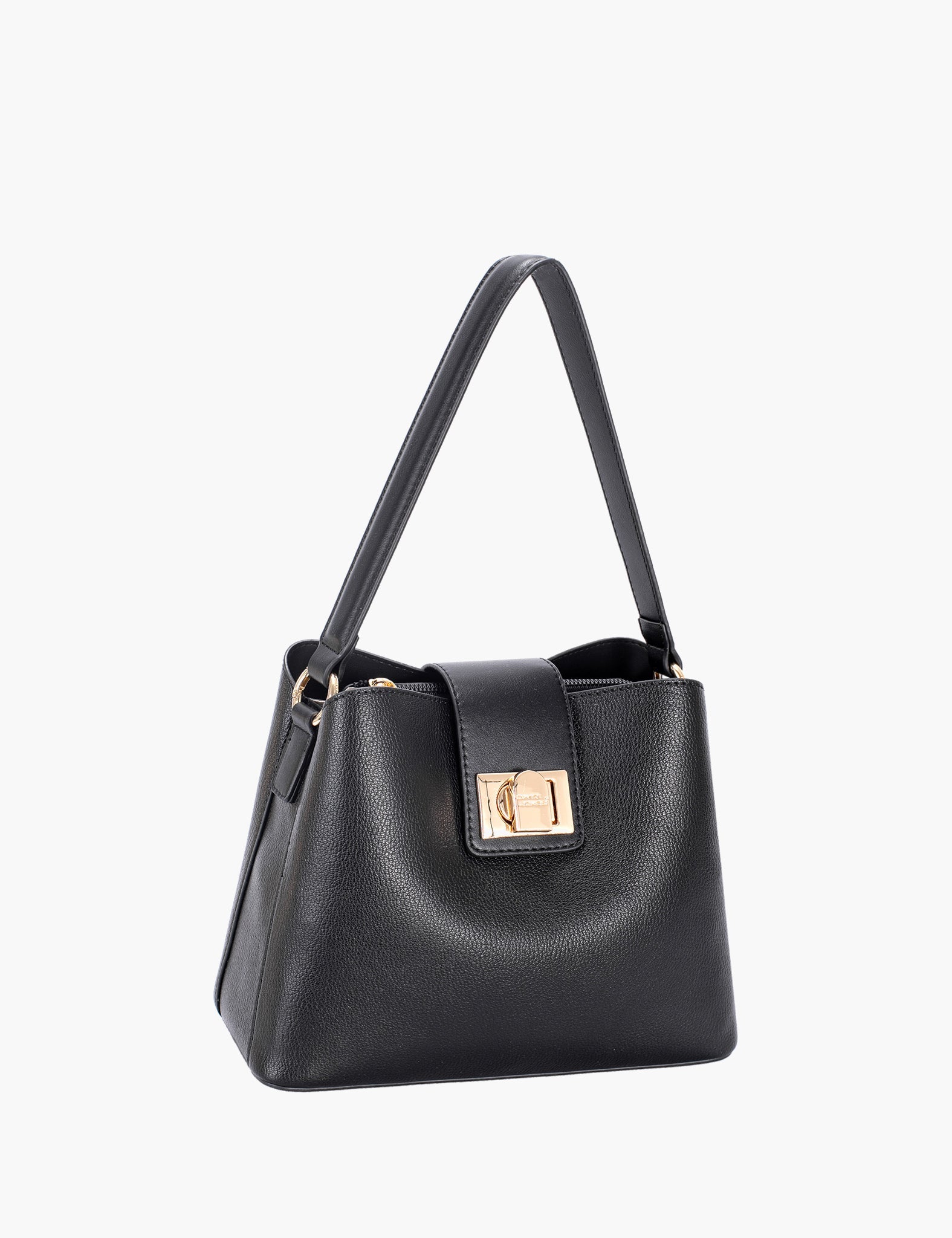 Sac porté épaule Melena — Black, vue trois-quarts