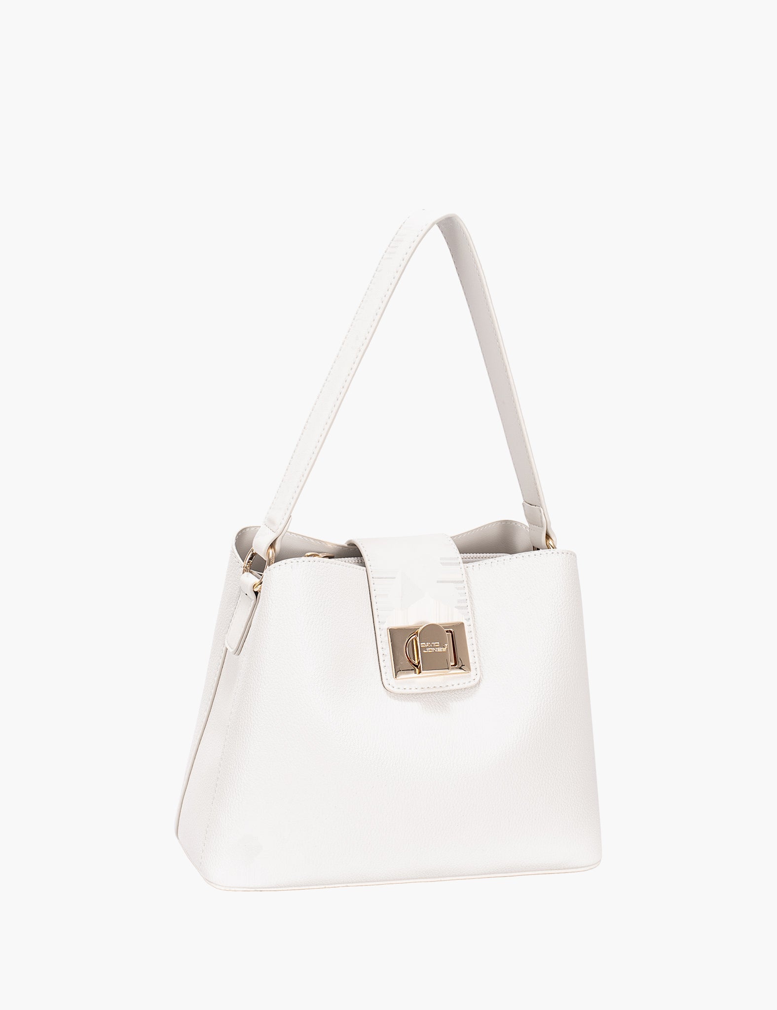Sac porté épaule Melena — Coconut Cream, vue trois-quarts