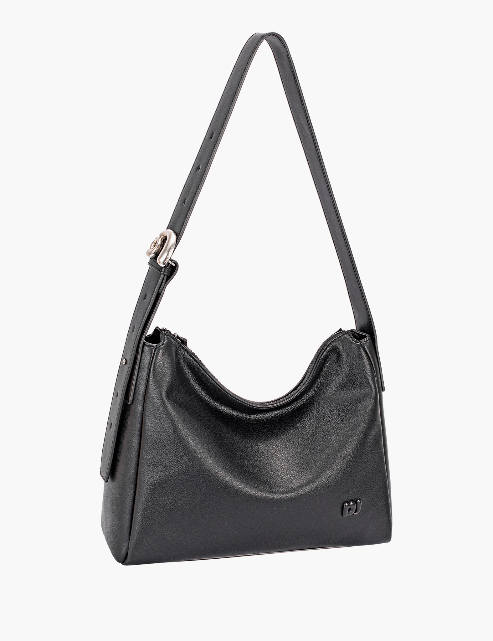Sac porté épaule Nazli — Black, vue trois-quarts