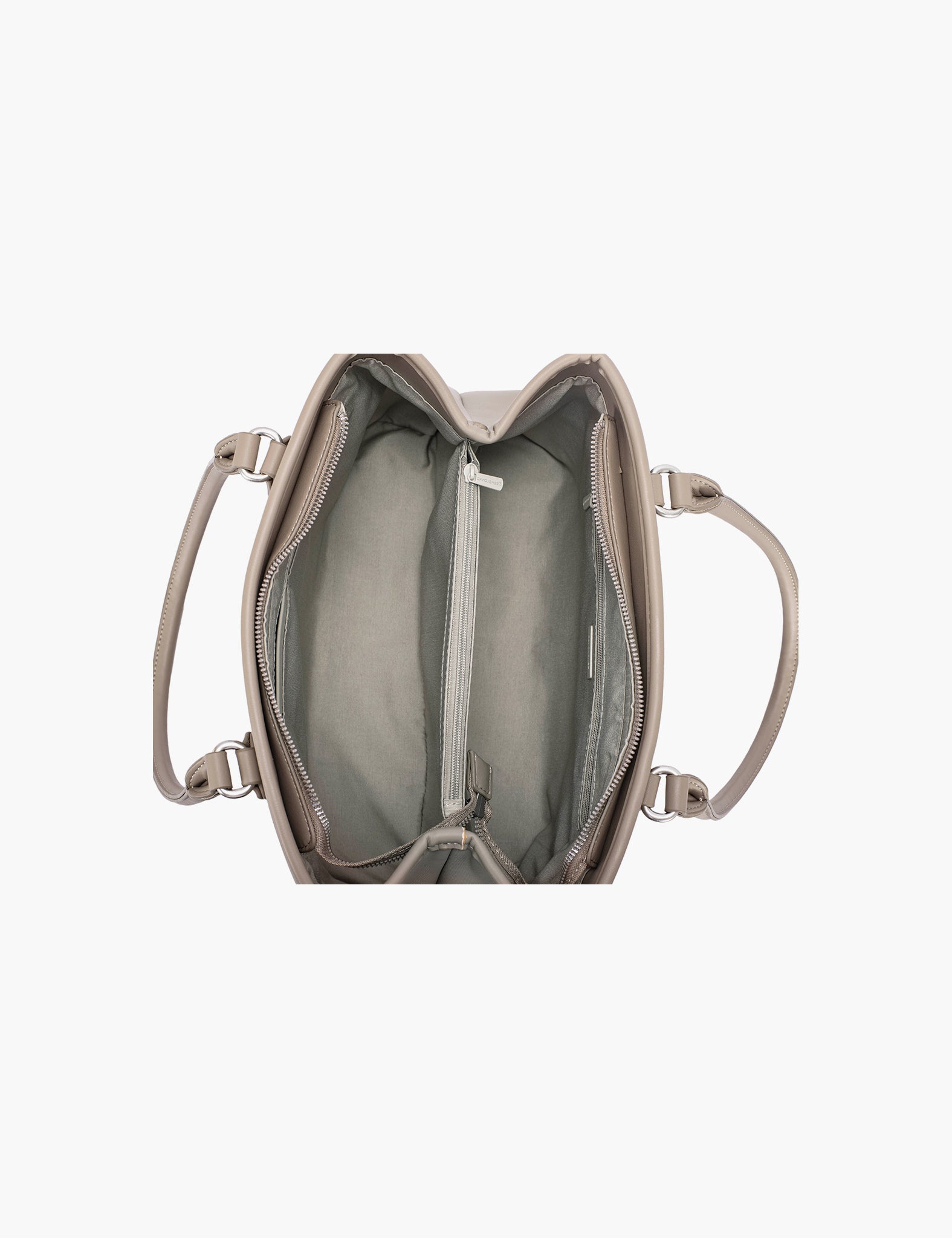 Sac porté épaule Niame — Taupe, intérieur