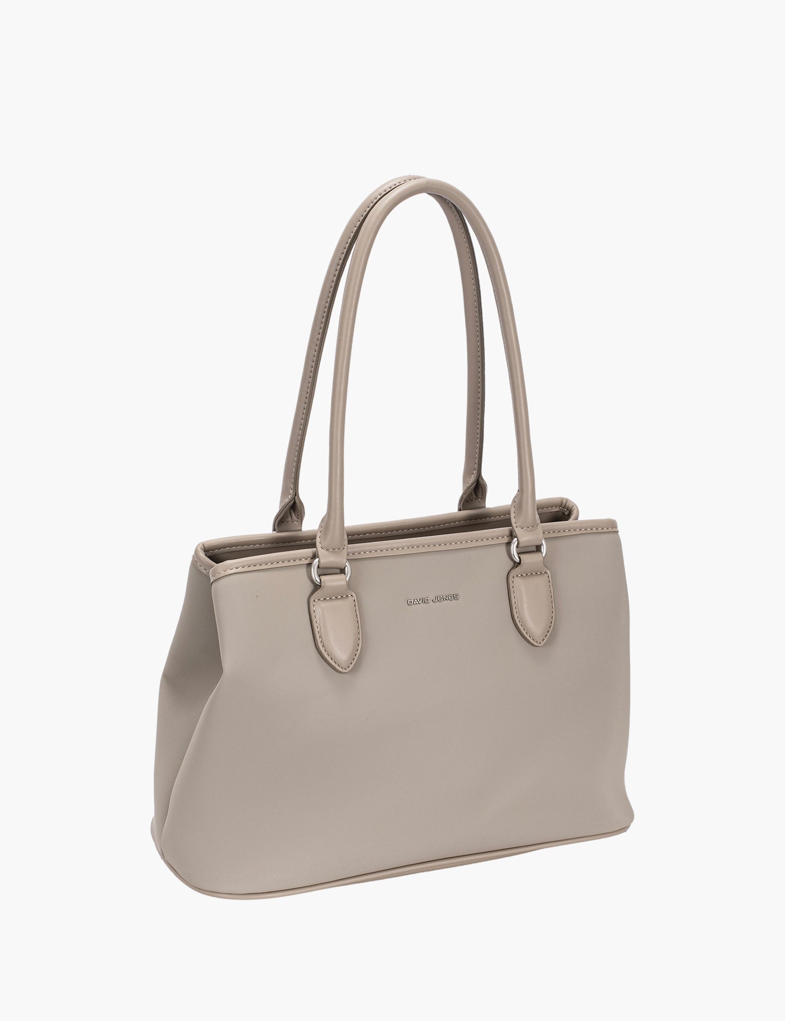 Sac porté épaule Niame — Taupe, vue trois-quarts