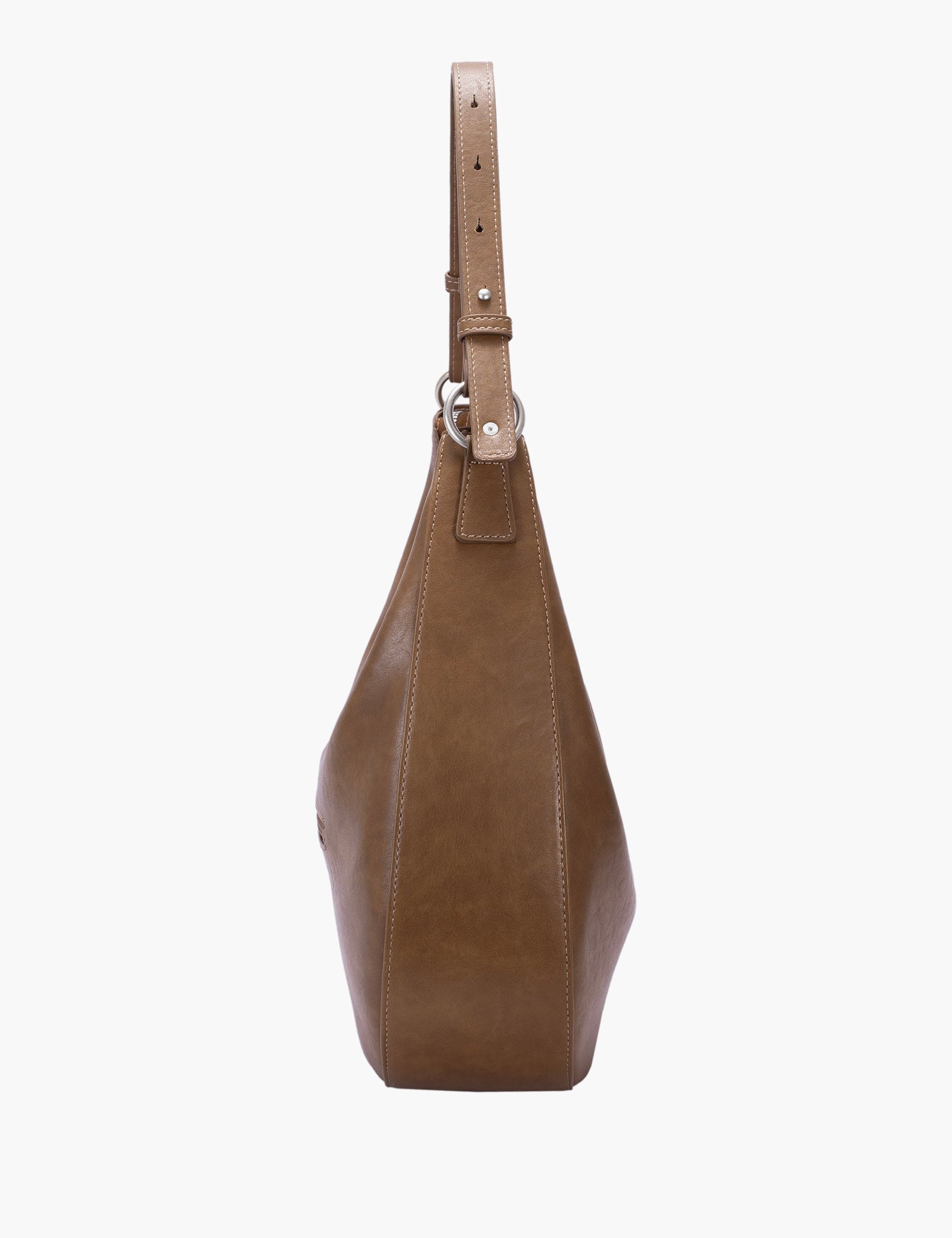 Sac porté épaule Nilay — Cocoa Brown, vue de profil