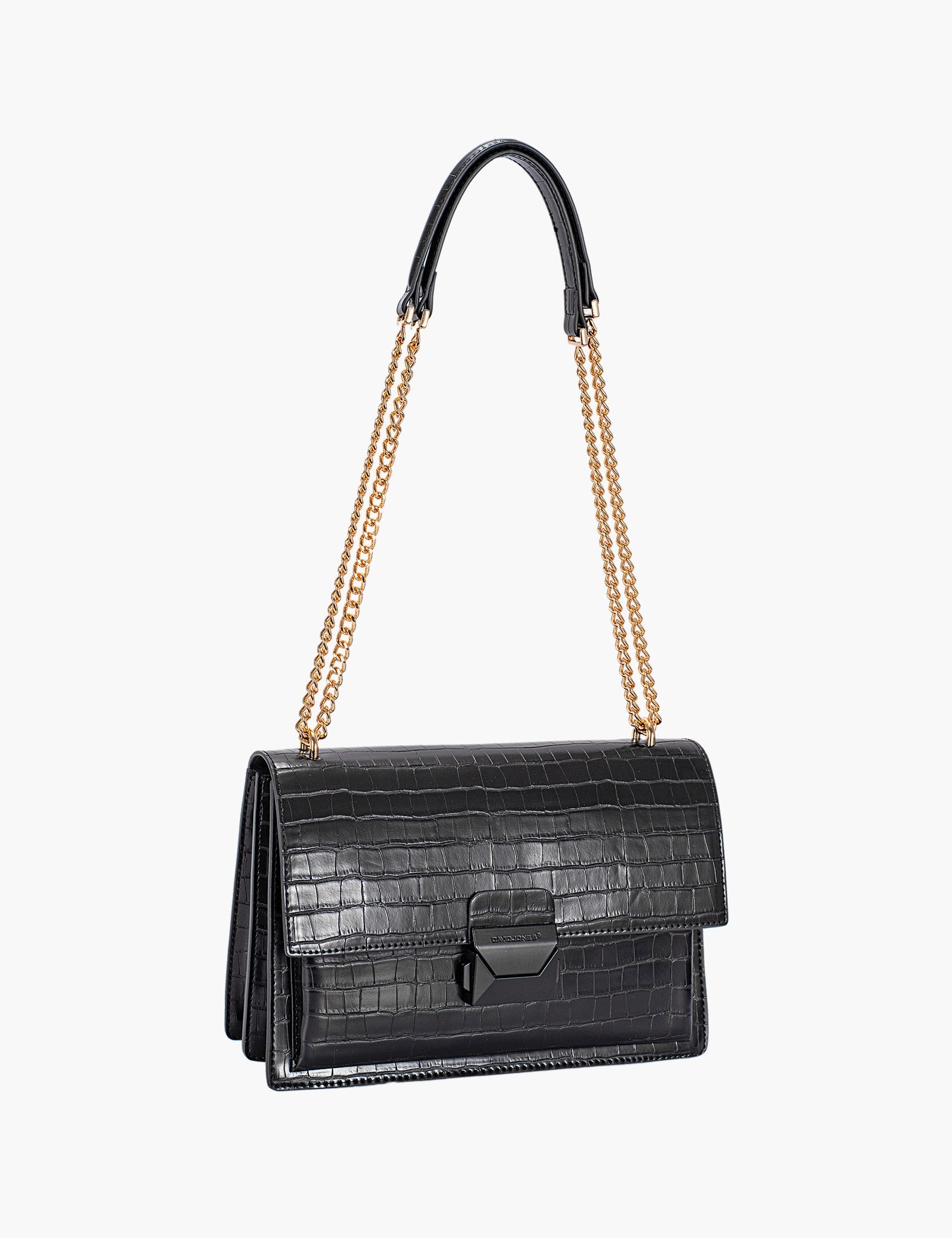 Sac porté épaule Nohane — Black, vue trois-quarts
