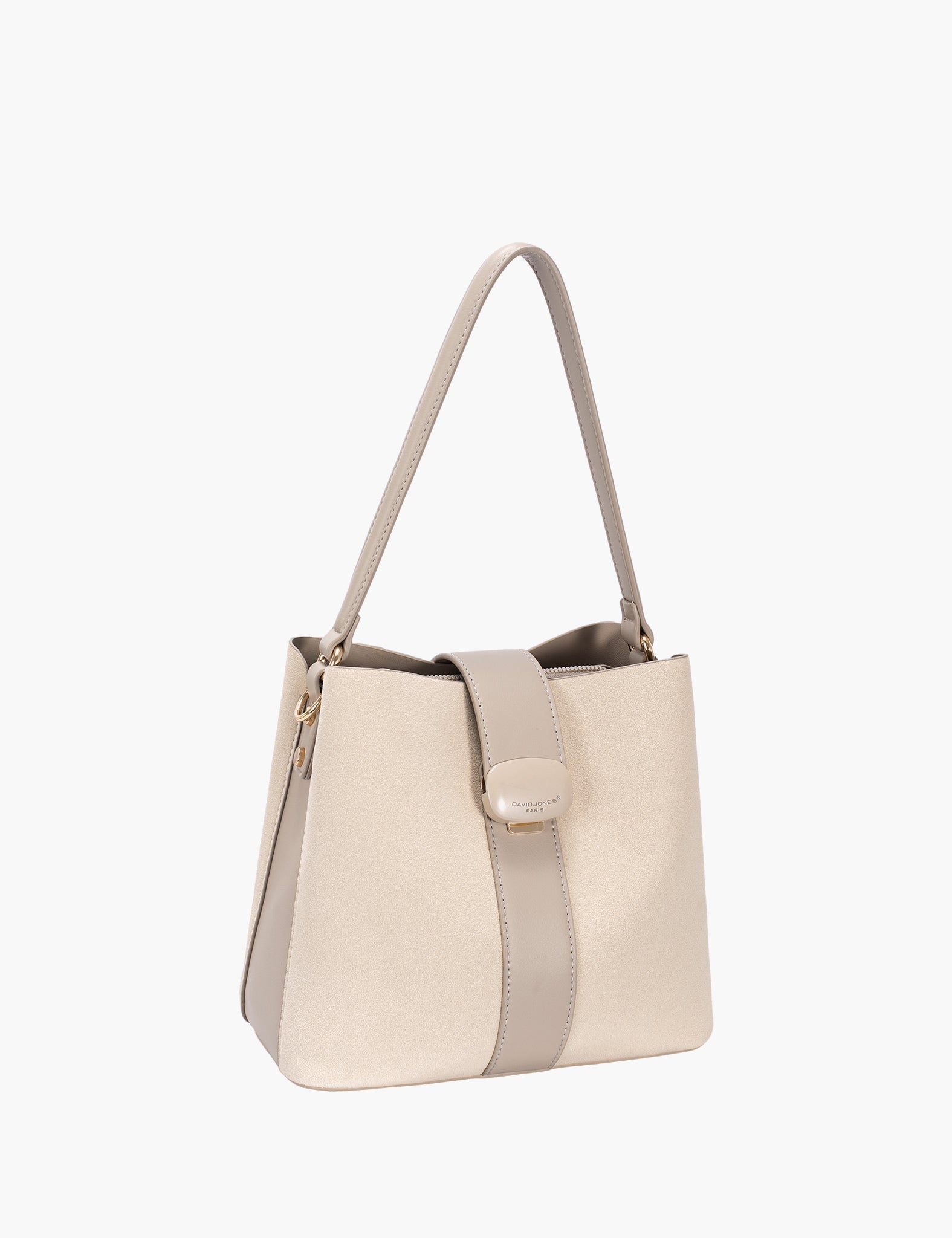 Sac porté épaule Nora — Oxford Tan, vue trois-quarts