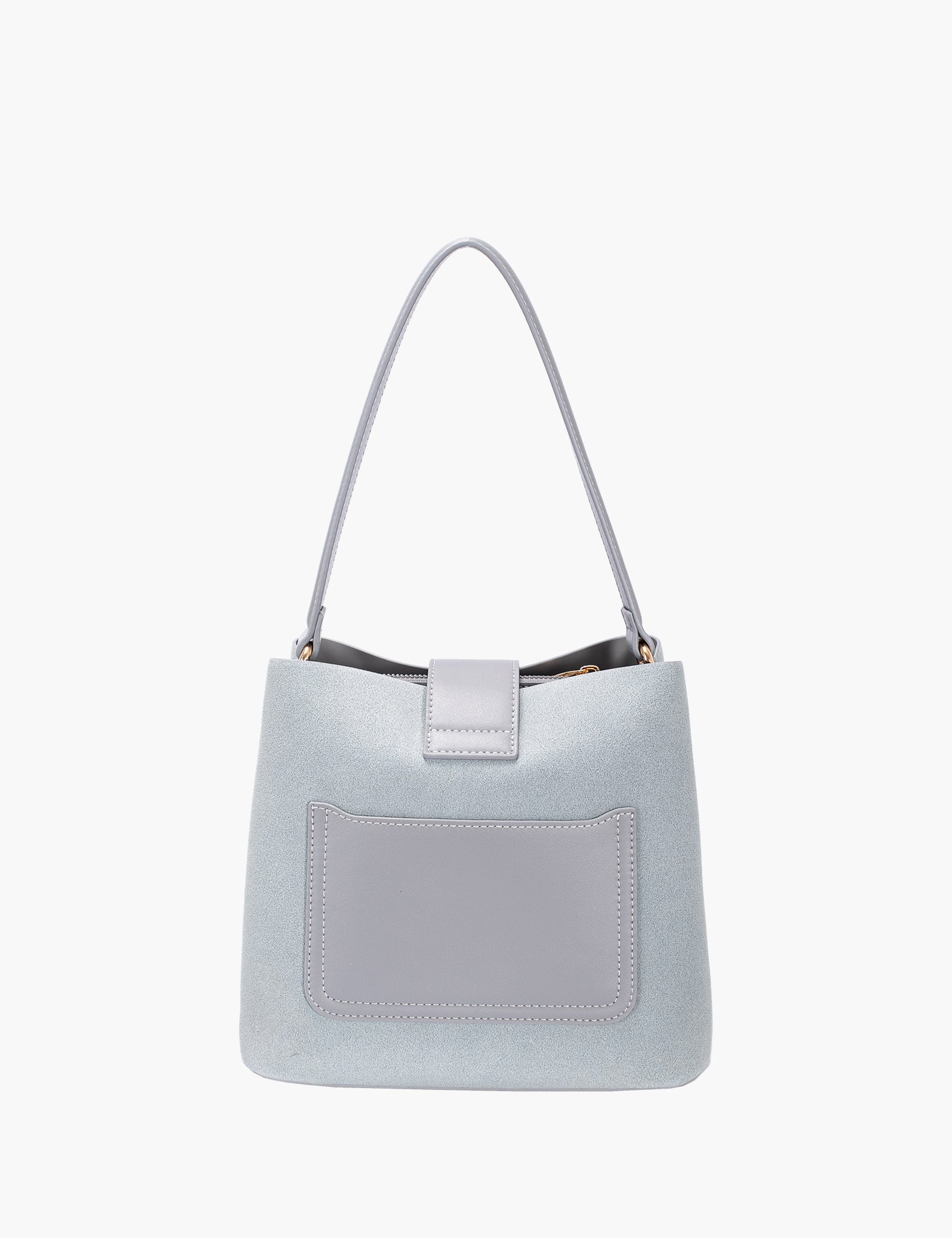 Sac porté épaule Nora — Steel Gray, vue de dos