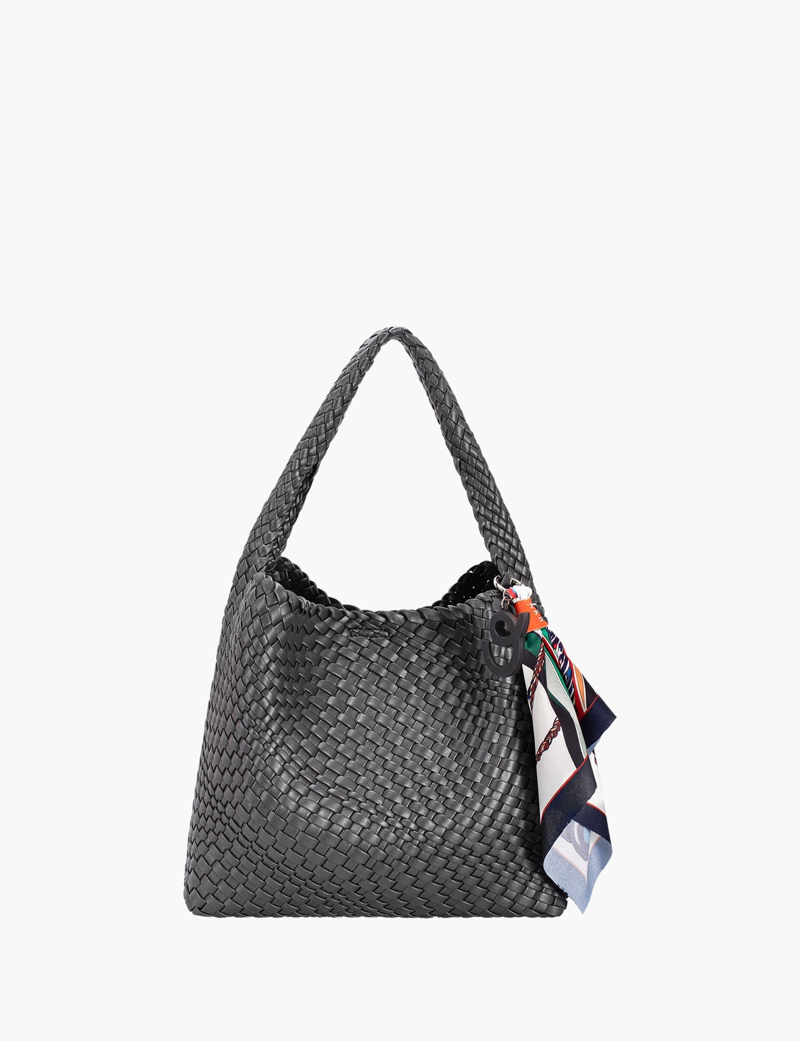 Sac porté épaule Olcay — Black, vue trois-quarts