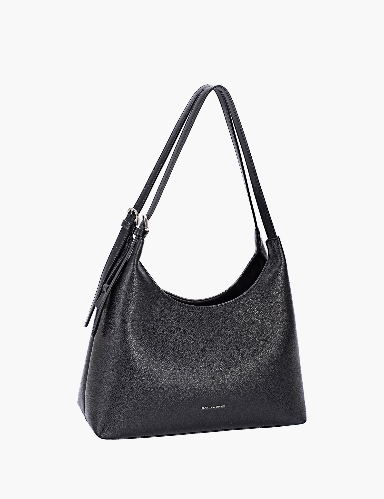 Sac porté épaule Olina — Black, vue trois-quarts