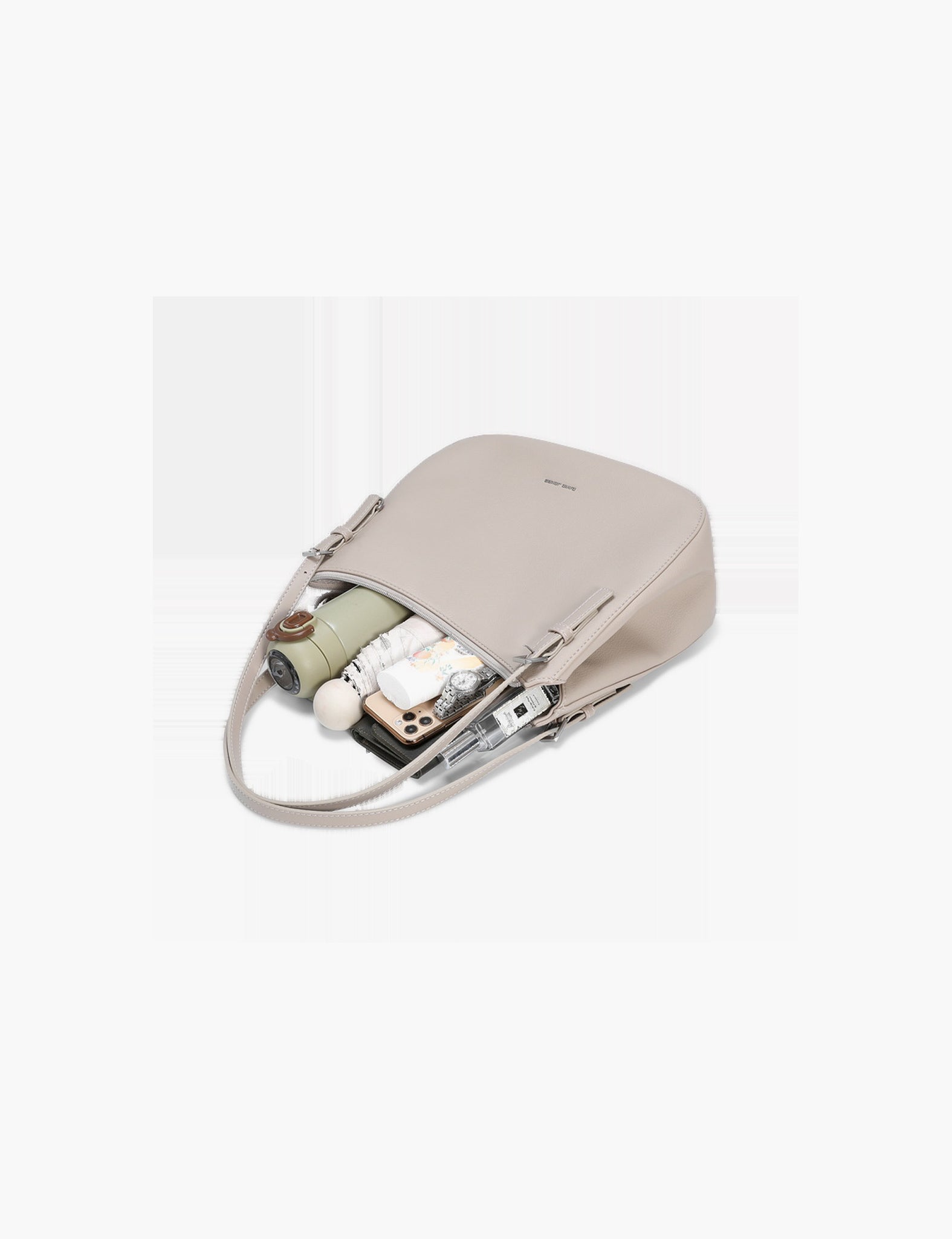 Sac porté épaule Omnia — Oxford Tan, intérieur