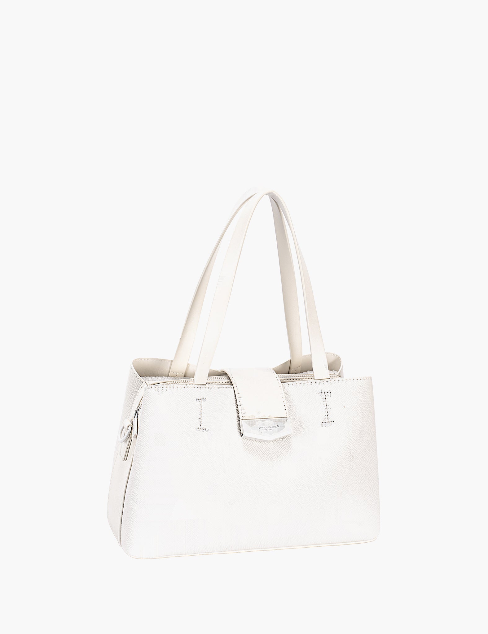 Sac porté épaule Paquerette — Coconut Cream, vue trois-quarts