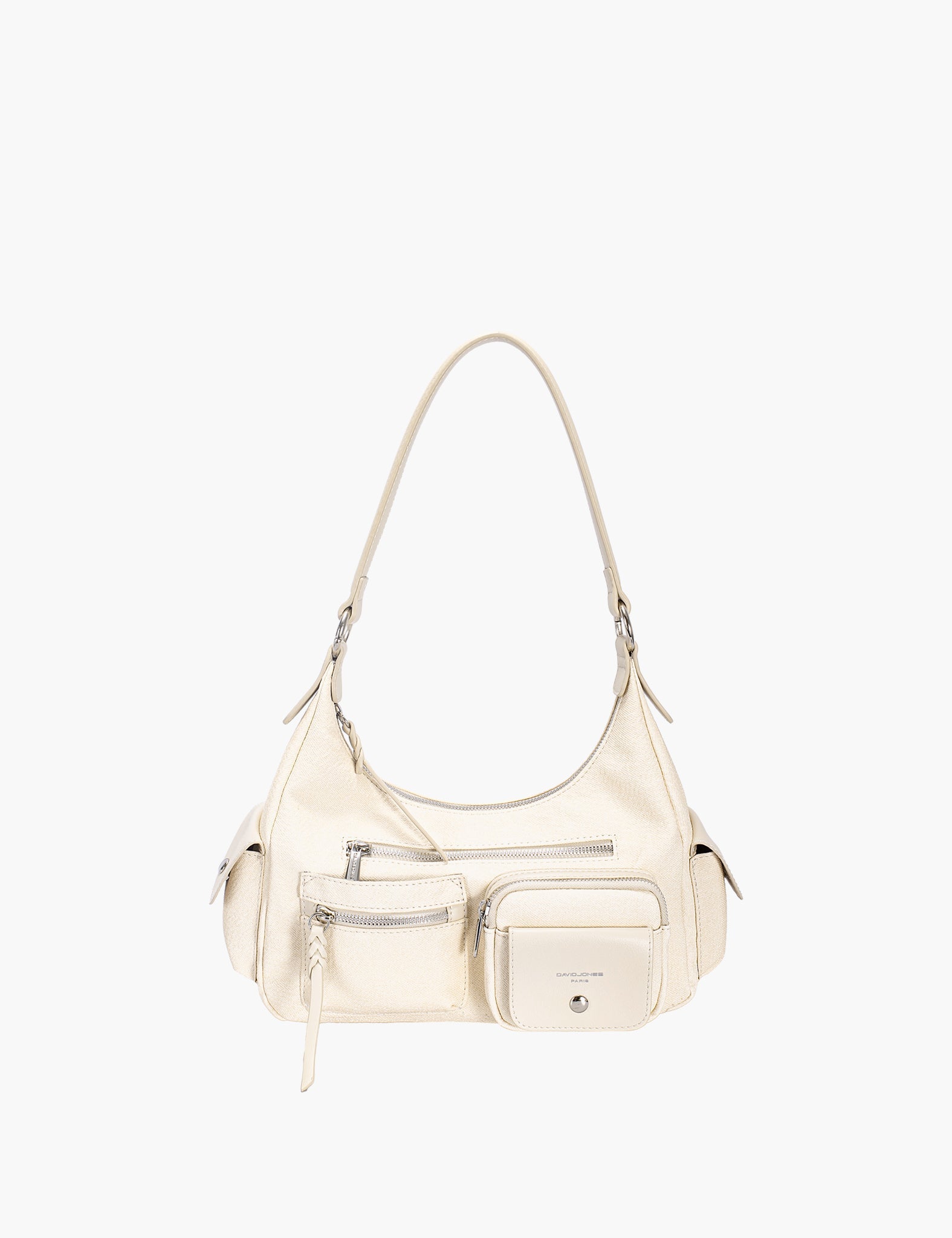 Sac porté épaule Pepa — Almond Milk, vue trois-quarts