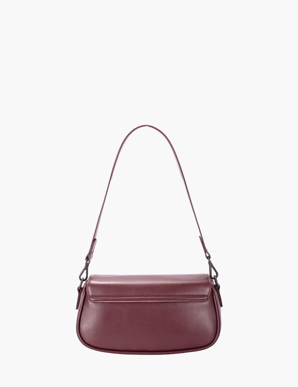 Sac porté épaule Perline, Dark Bordeaux, Dos