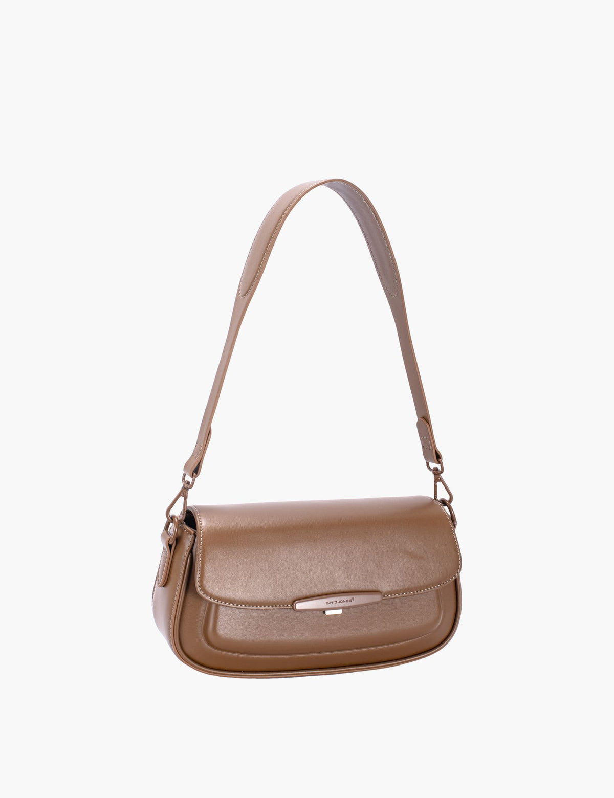 Sac porté épaule Perline, Red Mud, Face