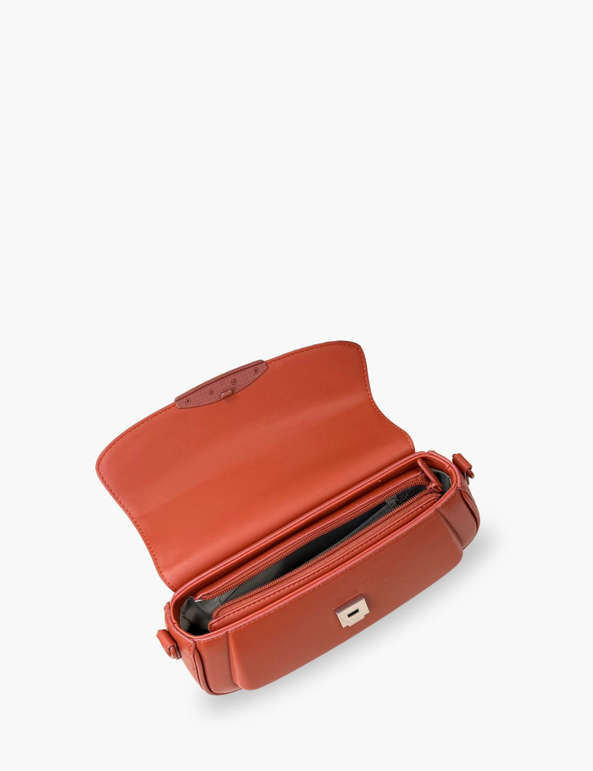 Sac porté épaule Perline, Terracotta Intérieure