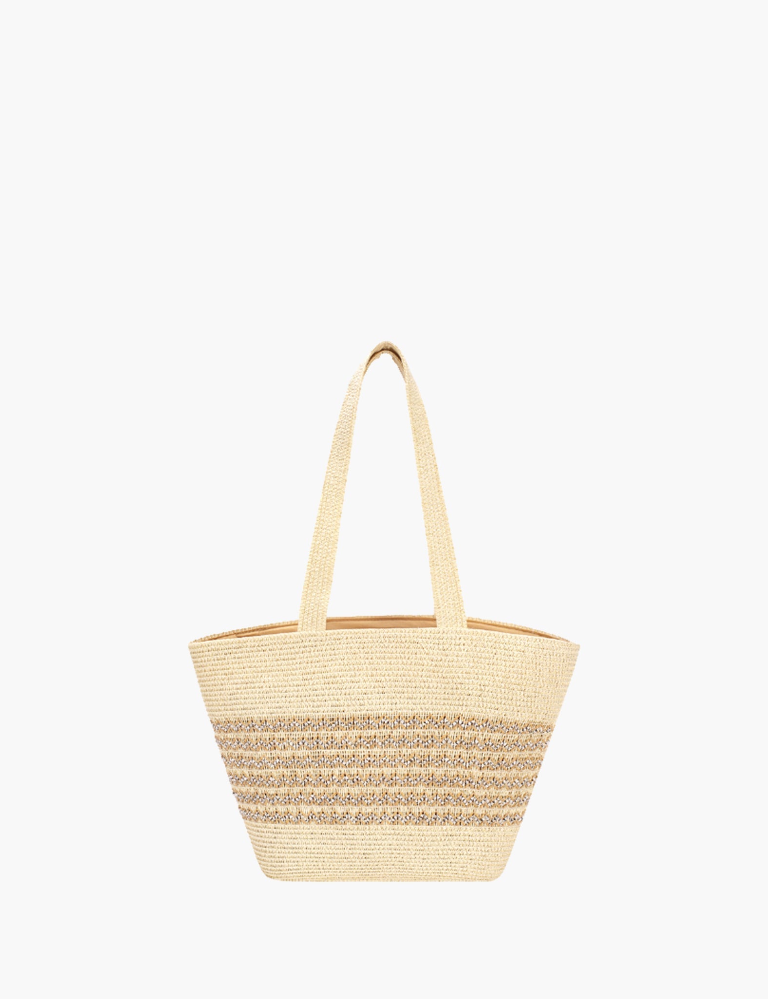 Sac porté épaule Pois — Beige
