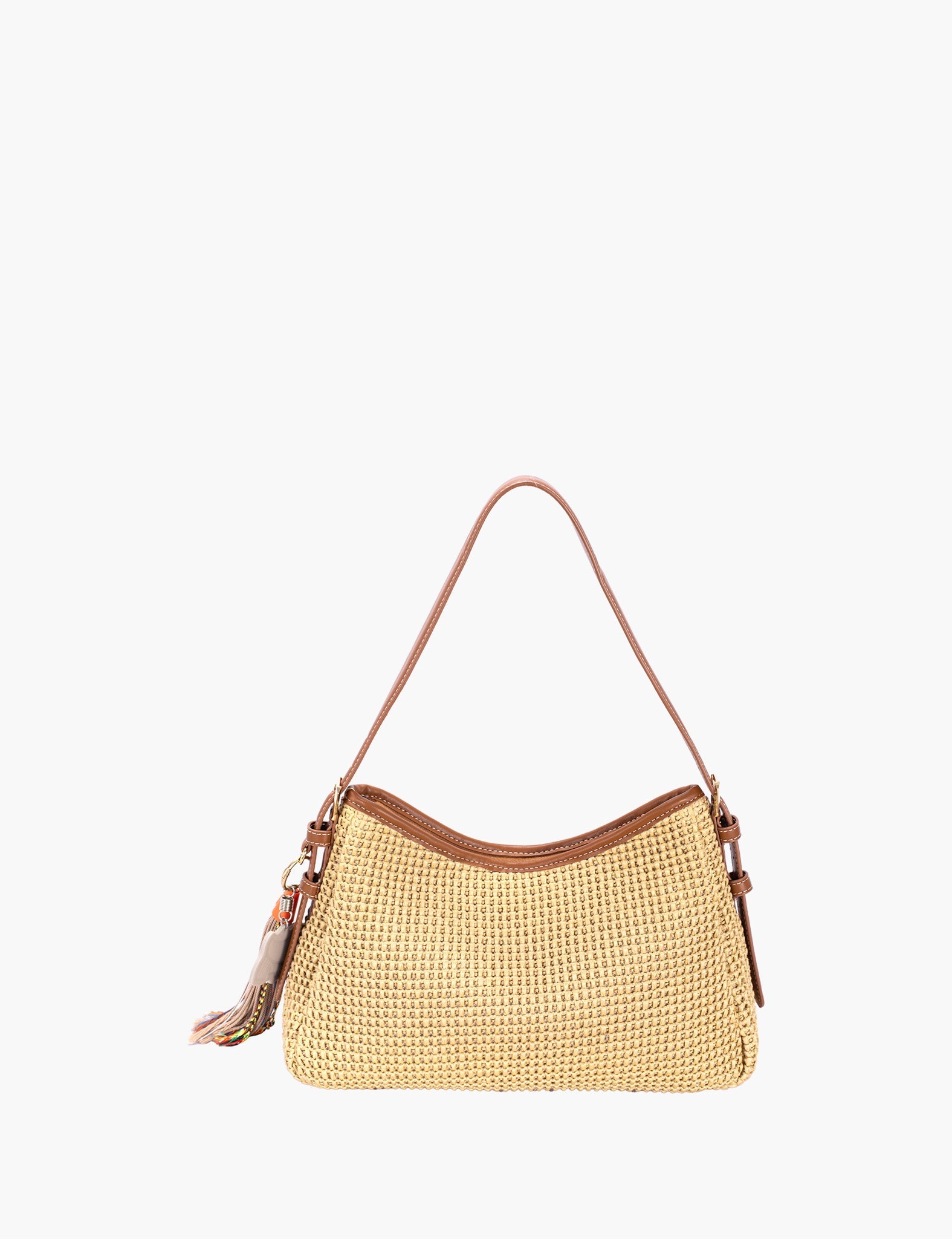 Sac porté épaule Pomeline — vue trois-quarts Apricot Tan
