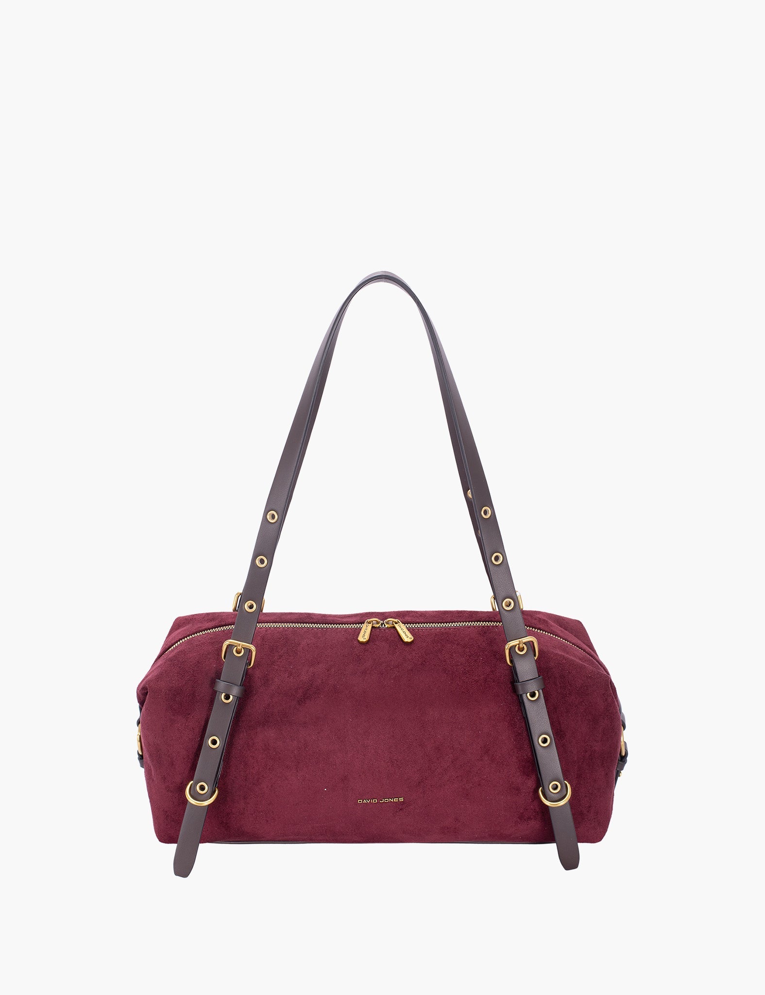 Sac porté épaule Romy — Dark Bordeaux