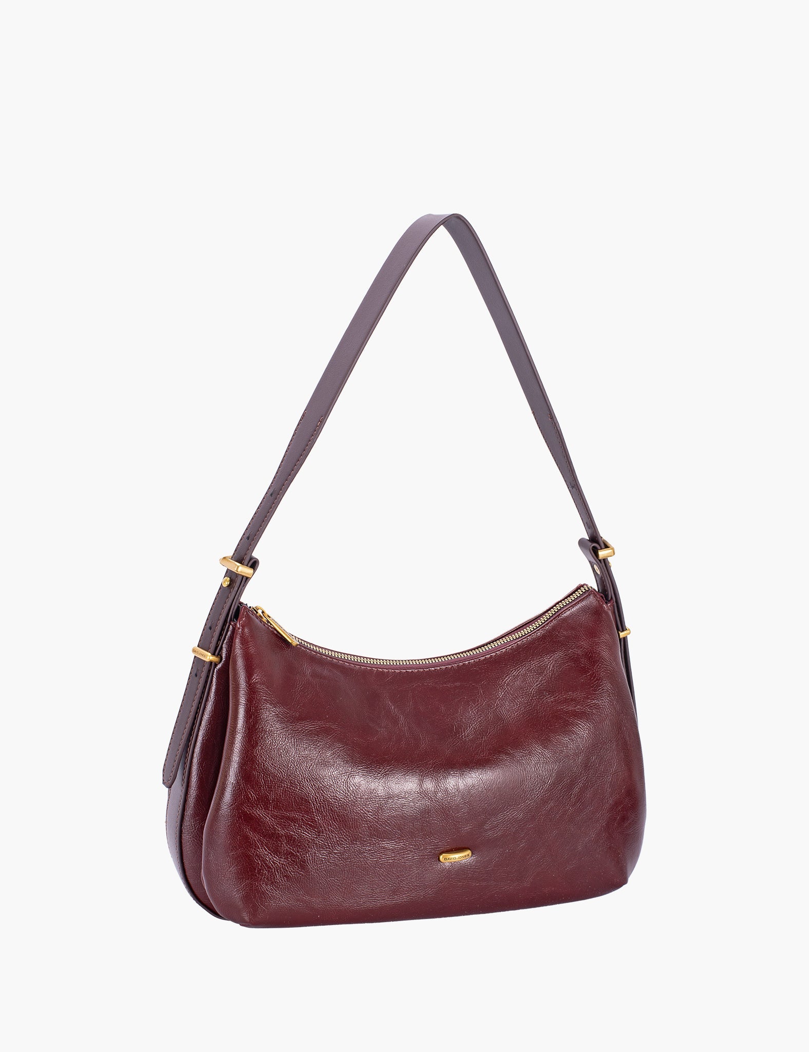 Sac porté épaule Soone — Dark Bordeaux