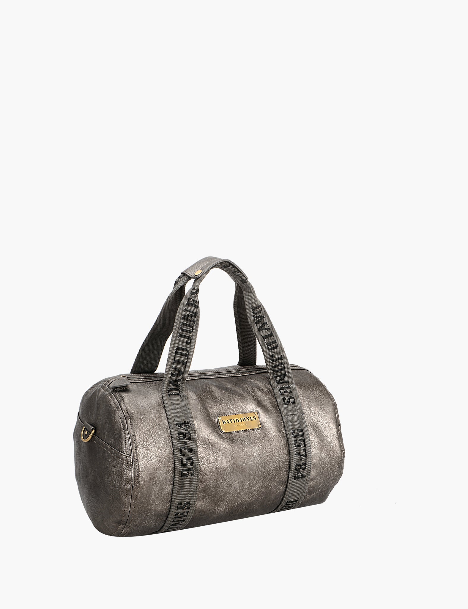 Sac week-end D.Jones — Dark Silver, vue trois-quarts